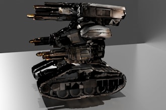 create professional hard surface 3d models for games, props and products