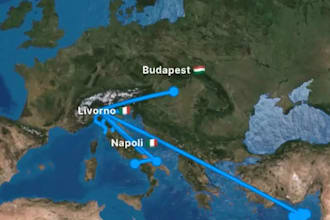 create custom travel map animation video