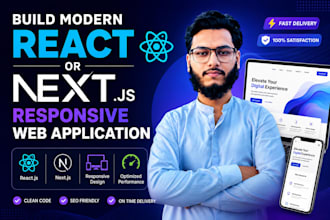 develop react js custom portals with secure login and user dashboards