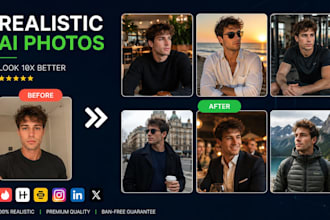 create realistic ai photos for tinder, hinge and dating profile, ai image