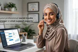 be your professional social media manager or chat support experts