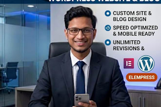 build a complete responsive wordpress website or blog