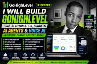 build gohighlevel CRM ai automation sales funnels ai agents and voice ai