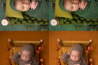 do professional portrait and family photo retouching