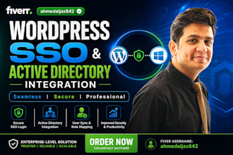 integrate wordpress with active directory, ldap, azure or sso