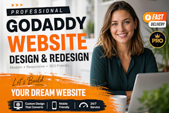 design godaddy website or godaddy ecommerce store