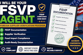 serve as your fsvp agent and prepare your fsvp documentation