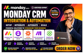 mondaycom monday crm zapier make api integration mondaycrm workflow automation