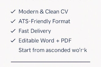 design a professional ats resume and CV