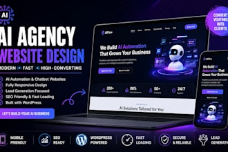 create ai agency website ai automation website ai chatbot ai automation agency