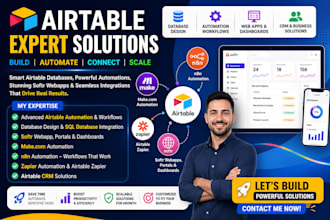 setup airtable database airtable crm workflow airtable automation softr portal