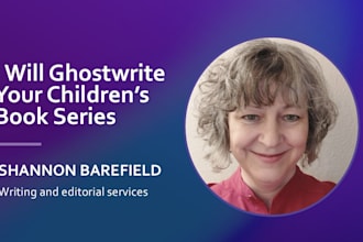 ghostwrite your chapter book or middle grade series for children