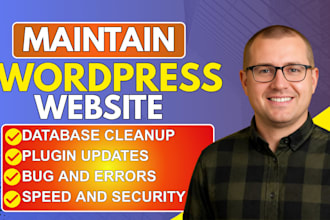 do wordpress maintenance, website update and support for wordpress website