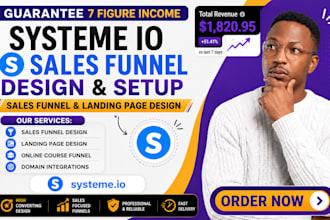 build systeme io sales funnel, systeme io landing page, systeme io website