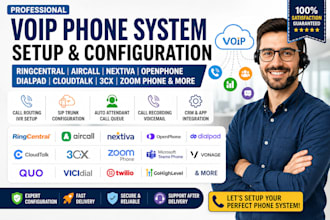 setup ringcentral voip aircall, openphone, nextiva dialpad 3cx IVR call routing