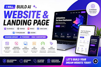 build durable 10web mixo unicorn typedream dorik ai website landing page design