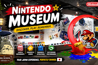 book ghibli museum and nintendo museum ticket for you