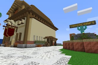 build minecraft server spawn lobby hub and custom map for java or bedrock