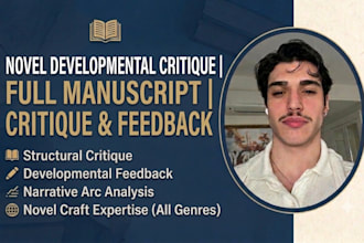 critique your novel and provide development feedback