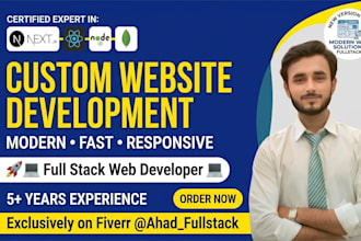 develop a modern custom website