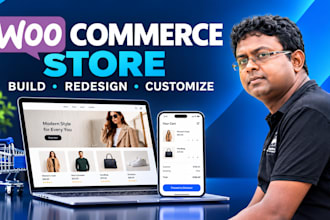 build, redesign, or customize a woocommerce online store