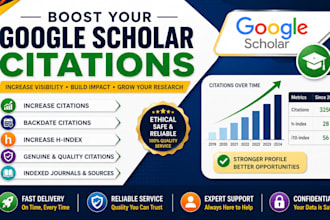 increase google scholar citation, backdate, journal citation, eb1 eb2 niw