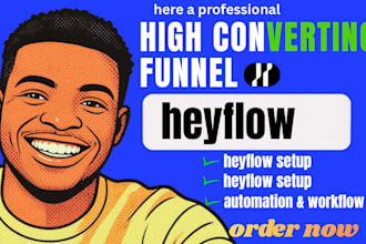 design high converting heyflow  funnel build responsive heyflow online ecommerce
