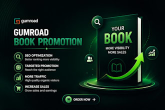 gumroad self published book SEO ebook marketing gumroad store promotion