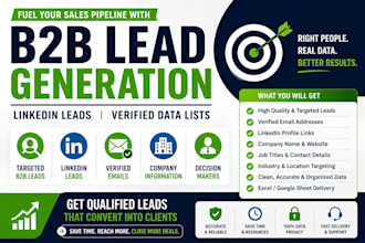 do b2b lead generation, linkedin leads and verified email lists