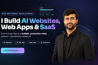 develop ai website, ai web application, ai saas app, ai software development