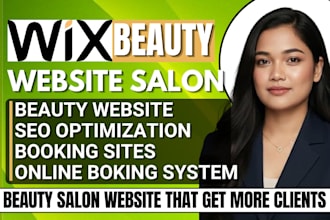 build wix beauty salon website  wordpress booking system clients appointments