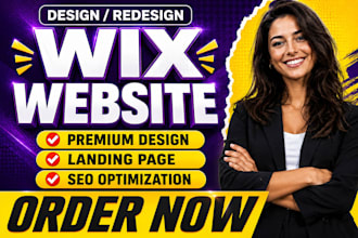 build wix website design, wix portfolio website and wix website development