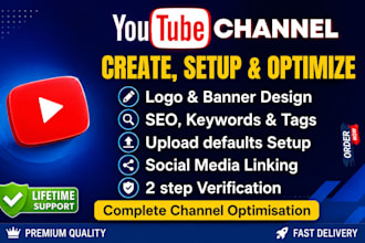 setup youtube channel and promote it organically