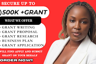 do grant writing and research for small business grant and nonprofit grant
