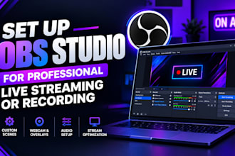 set up obs studio for professional live streaming or recording