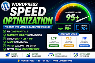 fix wordpress speed core web vitals pagespeed insights lcp, cls and inp