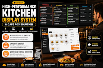 develop high performance kitchen display system kds  and cafe pos software