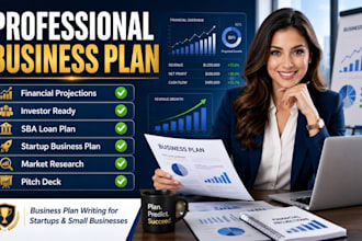 create expert financial projections, business plans and forecast