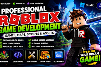 develop roblox game, script simulator, build full roblox studio game