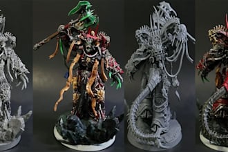 resin 3d print and paint warhammers 40k aos miniatures anime action figure 40k