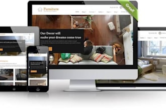 do furniture woodworking logo or website design and carpentry shop landing