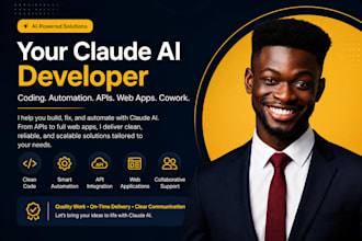 be your claude ai developer for coding automation apis web apps cowork