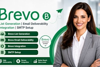set up brevo list generation brevo SMTP setup brevo email deliverability