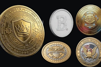 sculpt printable 3d challenge coin model bas relief medallion pendant cnc