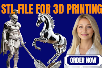 design 3d cad model, stl file repair, 2d drawing and stl file for 3d printing