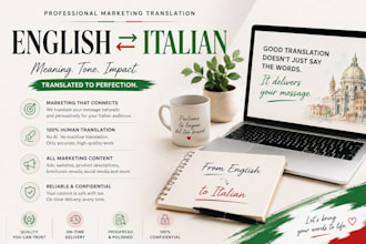 professionally translate english to italian and italian to english
