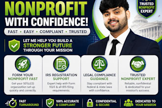 form nonprofit organization with irs registration and legal compliance help