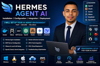 install and configure hermes agent ai with ollama docker and mcp