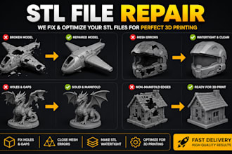 repair, fix and optimize your stl file for 3d printing