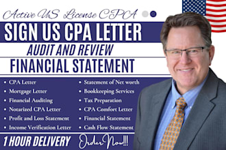 prepare CPA letter CPA comfort letter CPA mortgage letter expenses ratio letter
